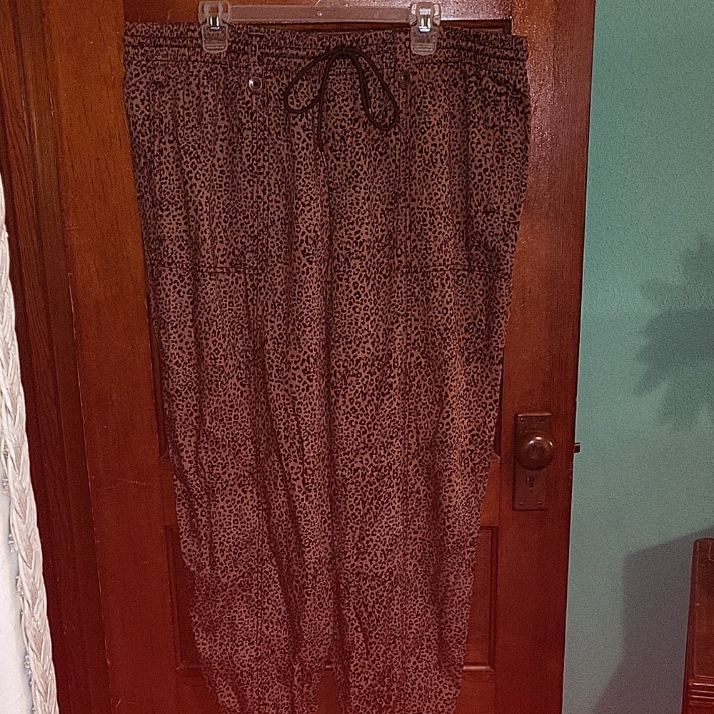 Knox Rose Brown Leopard Pants